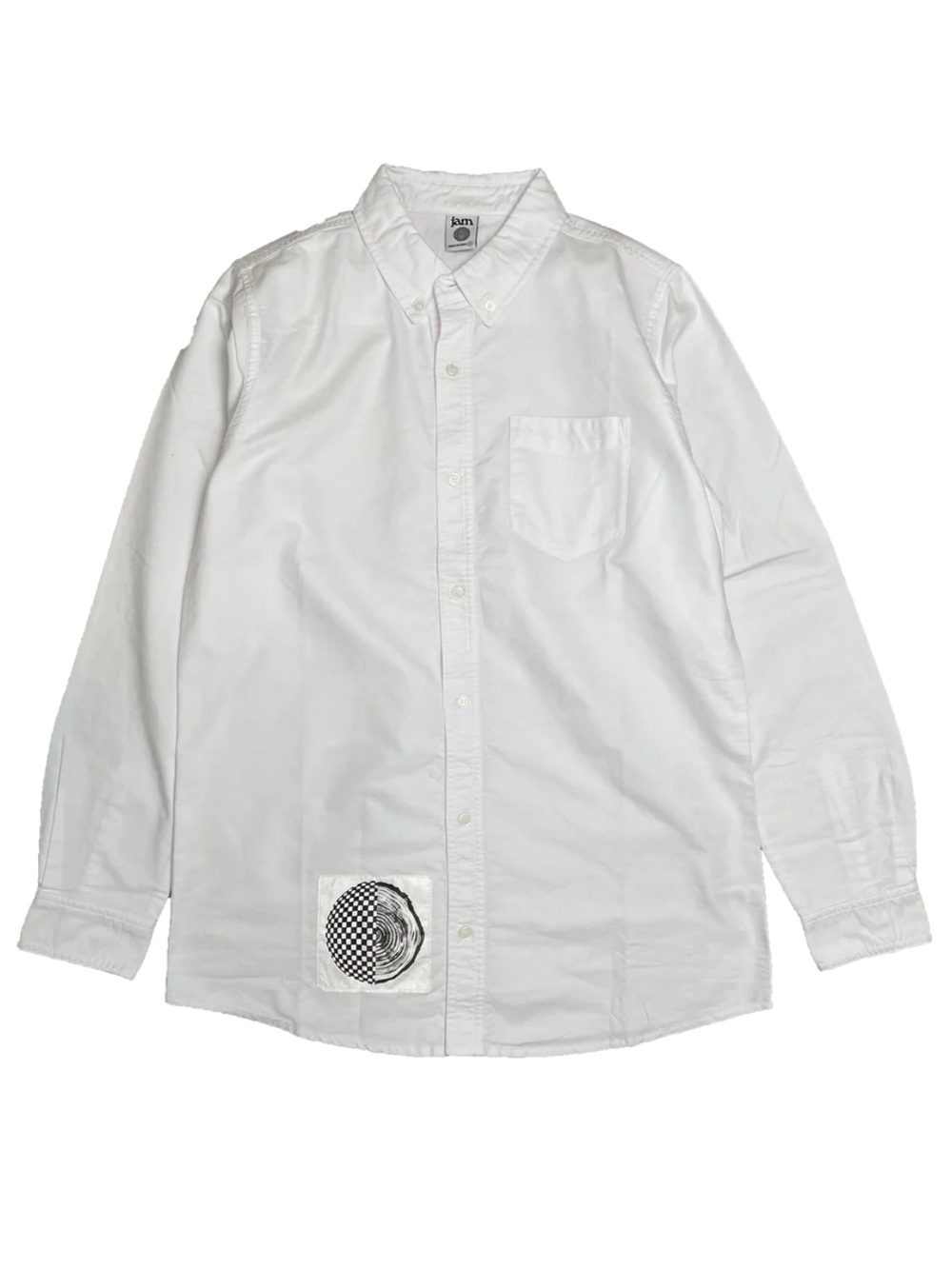 Jam Burner Oxford Los Angeles Designer Brand Sam Jayne Graphic Art to Wear Large